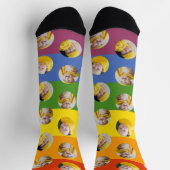 4 Fotomaterial Vorlage Regenbogen-Prix Fun Socks Socken (Oben)
