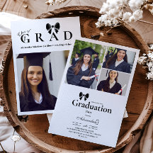 4 Fotos Black Bow Graduation Party