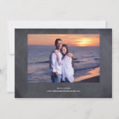4 Fotos Collage Chalkboard - Save the Date (Rückseite)