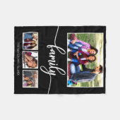 4 Fotos Collage Family Wohngestaltung Fleecedecke (Vorderseite (Horizontal))