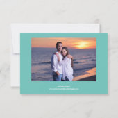 4 Fotos Collage Light Blue - 3x5 Save the Date (Rückseite)