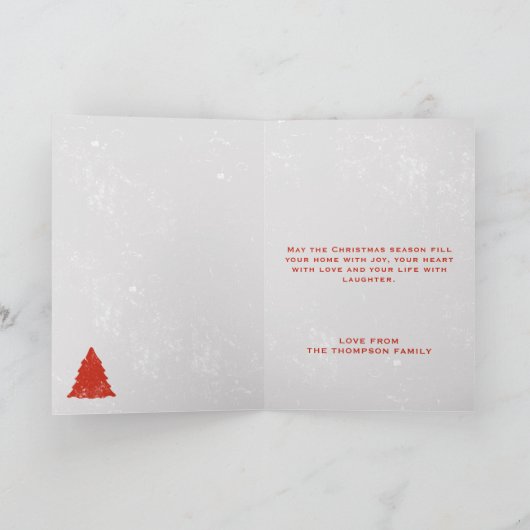 4 Fotos der Familie Feiern Weihnachten glückliche (Innenseite)