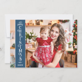4 Fotos Frohe Weihnachtsblauer Weihnachtskarte Feiertagskarte