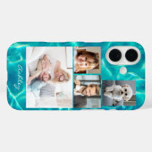 4 Fotos für Familie oder Freunde, Skriptname für W Case-Mate iPhone Hülle (Rückseite (Horizontal))