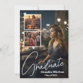 4 Fotos Graduate Foto Abschluss Ankündigung (Vorderseite)