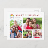 4 Fotos Mit Monogramm Wappen Weihnachten (Vorne/Hinten)