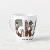 4 Fotos sammeln GRAD-benutzerdefinierte Fotos Milchtasse (Linke Ecke)