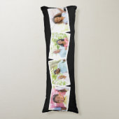 4 Fotos Sammeln von Familiennamen und benutzerdefi Seitenschläferkissen (Vorderseite Vertikal)