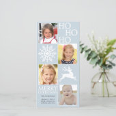 4 Fotos Schneeflocken Rentierfest Weihnachten (Stehend Vorderseite)