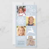 4 Fotos Schneeflocken Rentierfest Weihnachten (Vorderseite)