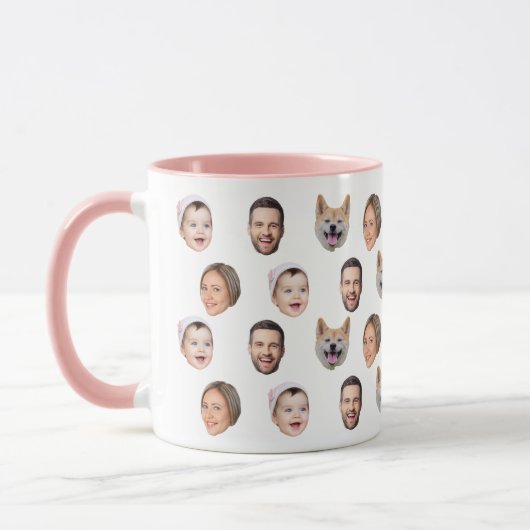 4 Fotos Tasse, Foto für benutzerdefinierte Gesicht Tasse (Links)