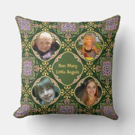 4 Fotos + Text Olivenöl und Lavendel Azulejos Kissen