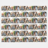 4 Fotos und Ferien- oder Urlaubswünsche individuel Fleecedecke (Vorderseite (Horizontal))