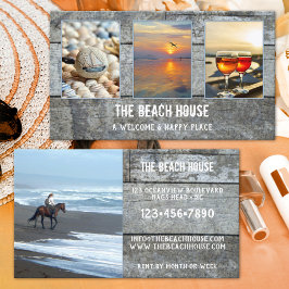 4 Fotos Vermietung von Wood Beach Portfolio Visitenkarte