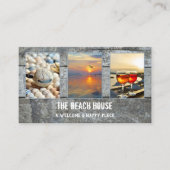 4 Fotos Vermietung von Wood Beach Portfolio Visitenkarte (Vorderseite)