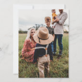 4 Fotos Weihnachtskarte & Textraum Ankündigung (Rückseite)