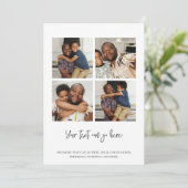 4 Fotovorlage Karte (Stehend Vorderseite)