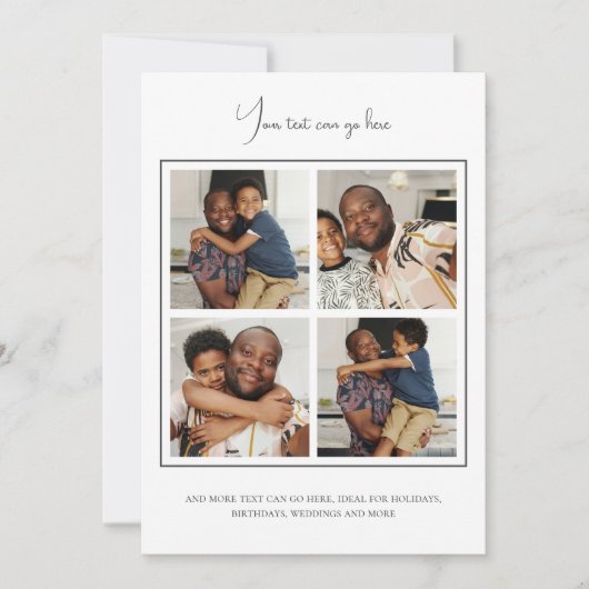 4 Fotovorlage Karte (Vorderseite)