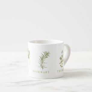 4 FRESH HERBS Espresso Tasse