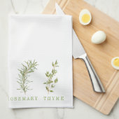 4 FRESH HERBS Küchentücher (Viertel Falte)