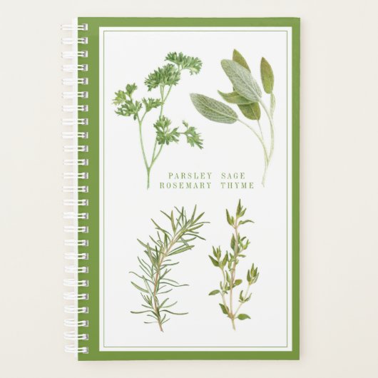4 FRISCHE HERBS 5.5x8.5 Plane / grün Planer (Vorderseite)
