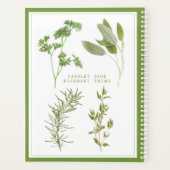 4 FRISCHE HERBS 8.5x11 Planer / grün (Rückseite)