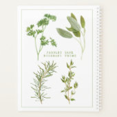 4 FRISCHE HERBS 8.5x11 Planer / Kalender (Rückseite)