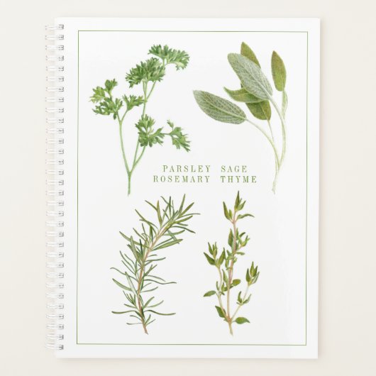 4 FRISCHE HERBS 8.5x11 Planer / Kalender (Vorderseite)