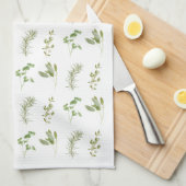 4 FRISCHE HERBS Küchentücher (alles vorhanden) (Viertel Falte)