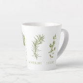 4 FRISCHE HERBS Latte Tasse (Rechte Ecke)