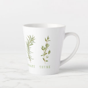 4 FRISCHE HERBS Latte Tasse