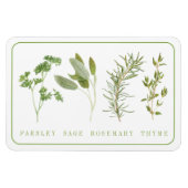 4 FRISCHES HERBS 4x6 Flexibles Magnet (Horizontal)