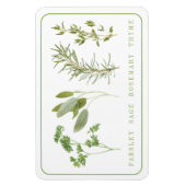 4 FRISCHES HERBS 4x6 Flexibles Magnet (Vertikal)