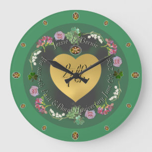 4. Frucht und BlumenzwiebelnJubiläum+Foto Große Wanduhr