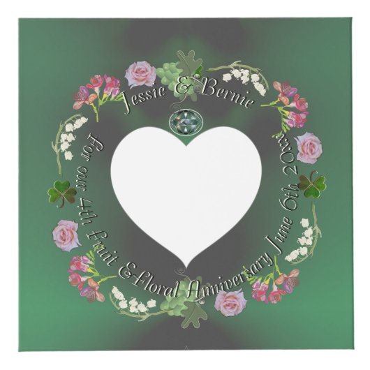 4. Frucht und Blütenwürfel Foto Würfel (Vorderseite)