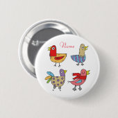 4 Funny Birds Thunder_Cove Button (Vorne & Hinten)