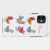 4 Funny Birds Thunder_Cove Case-Mate iPhone Hülle (Rückseite (Horizontal))