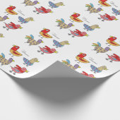 4 Funny Birds Thunder_Cove Geschenkpapier (Ecke)