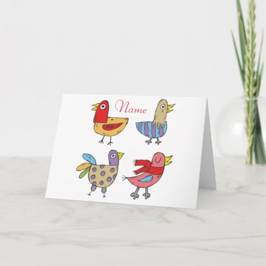 4 Funny Birds Thunder_Cove Karte (Vorderseite)