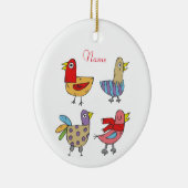 4 Funny Birds Thunder_Cove Keramik Ornament (Rechts)