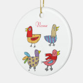 4 Funny Birds Thunder_Cove Keramik Ornament (Links)