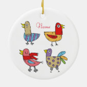 4 Funny Birds Thunder_Cove Keramik Ornament (Hinten)