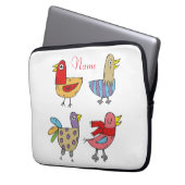 4 Funny Birds Thunder_Cove Laptopschutzhülle (Vorderseite Links)