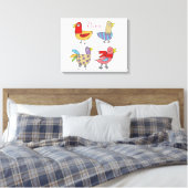 4 Funny Birds Thunder_Cove Leinwanddruck (Insitu (Schlafzimmer))