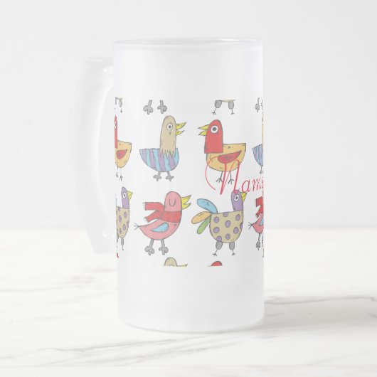 4 Funny Birds Thunder_Cove Mattglas Bierglas (Vorderseite Links)