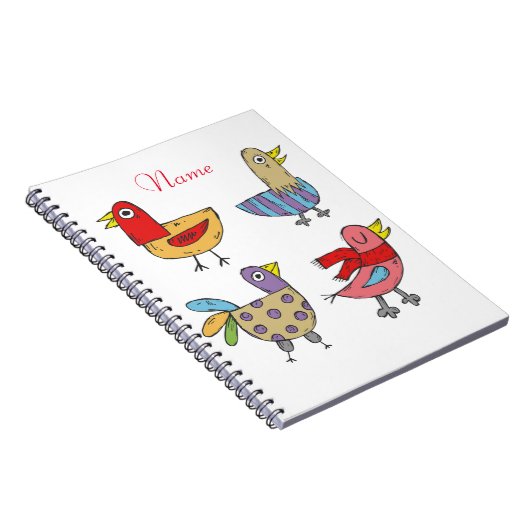 4 Funny Birds Thunder_Cove Notizblock (Rechte Seite)