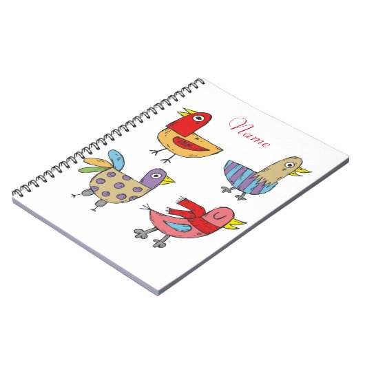 4 Funny Birds Thunder_Cove Notizblock (Linke Seite)