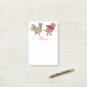 4 Funny Birds Thunder_Cove Post-it Klebezettel (Auf Schreibtisch)
