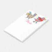 4 Funny Birds Thunder_Cove Post-it Klebezettel (angewinkelt)