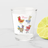 4 Funny Birds Thunder_Cove Schnapsglas (Vorderseite)